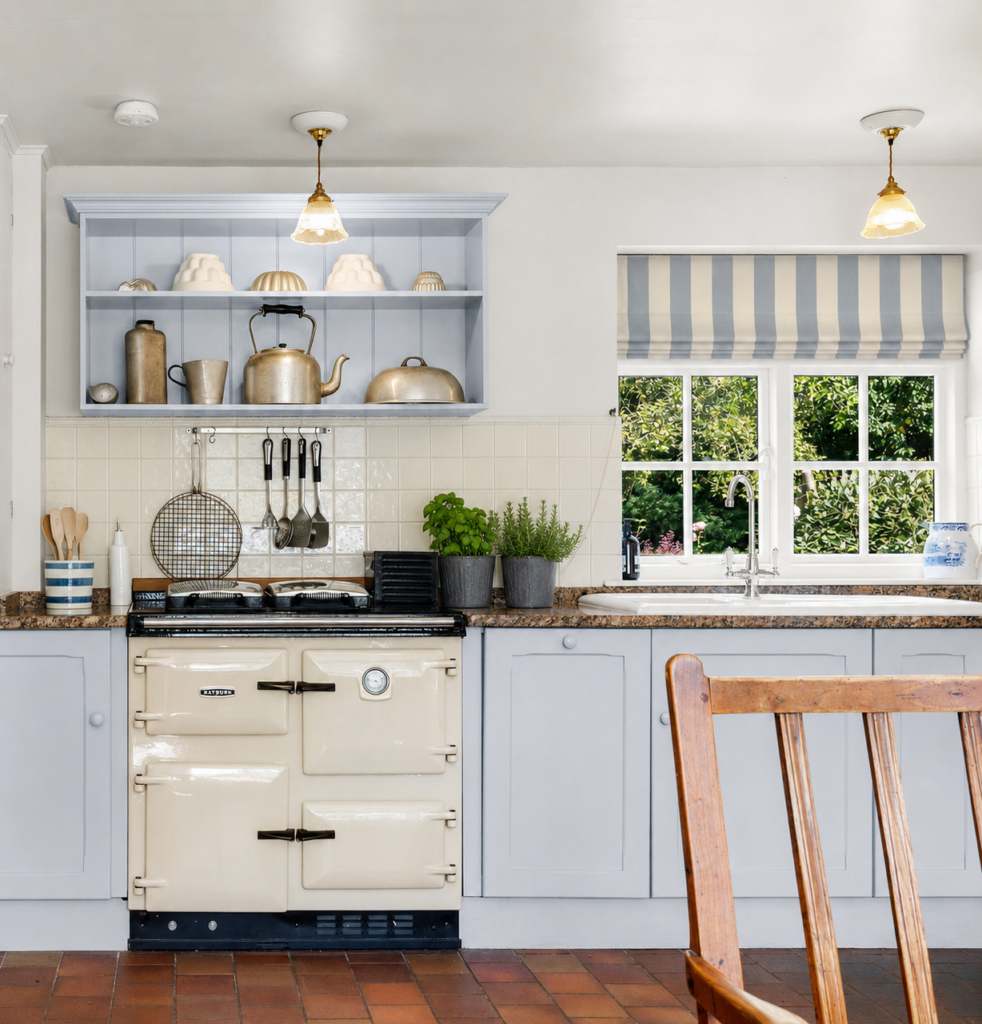 After: Feature Aga and shelf of collectables